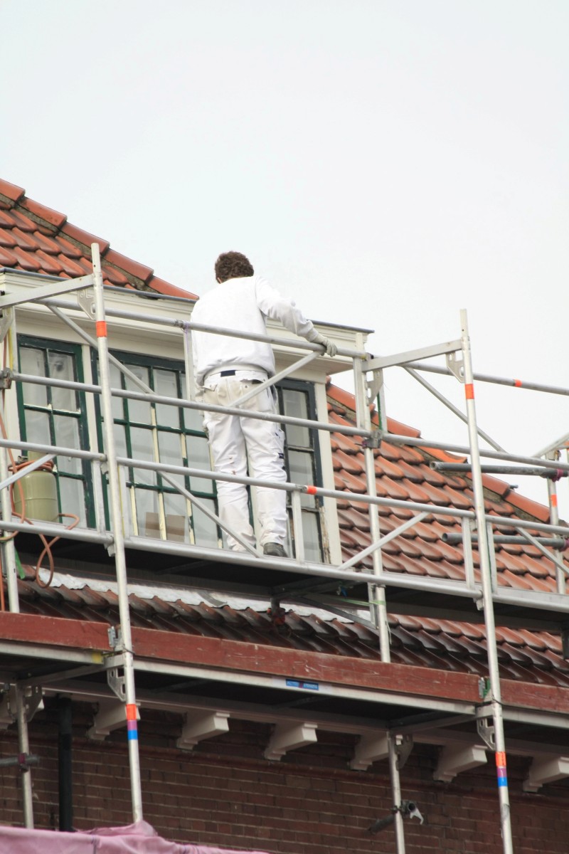 Painter at work