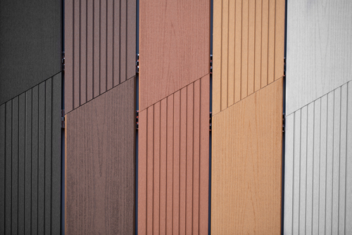Samples,of,plastic,siding,with,different,colors,,texture.