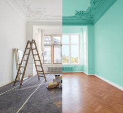 Renovation,concept, ,room,before,and,after,renovation